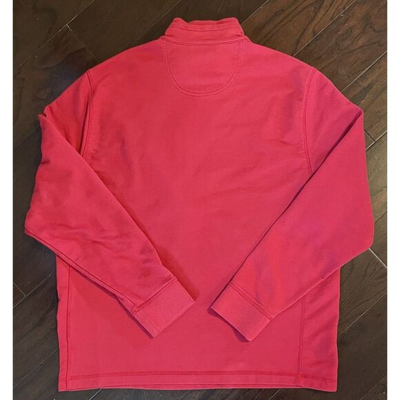Greg Norman For Tasso Elba 1/4 Zip Pullover Men's Red Mock Neck XL - Picture 7 of 7